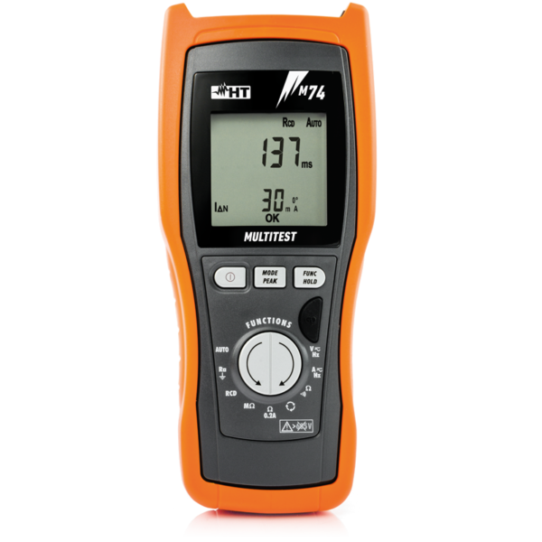 M74 Installation tester for safety tests according to CEI 64-8 with TRMS multimeter functions