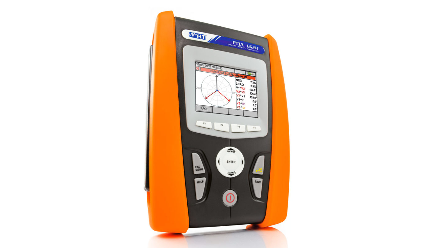 PQA824 Power quality analyzer with voltage spikes (5µs) measurement