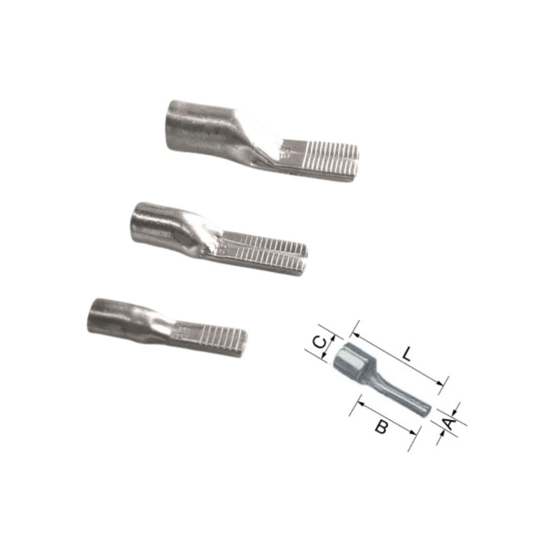 EGI Non-Insulated Round Pin Lugs 10-95mm