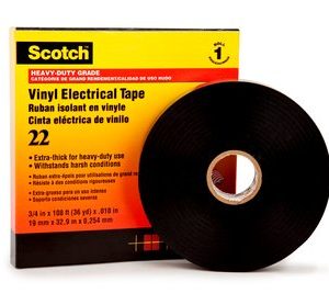 Scotch® 22-19 Vinyl Electrical Tape Black