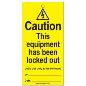 RLT05 Reusable Lockout Tags Caution This Equipment Has Been Locked Out